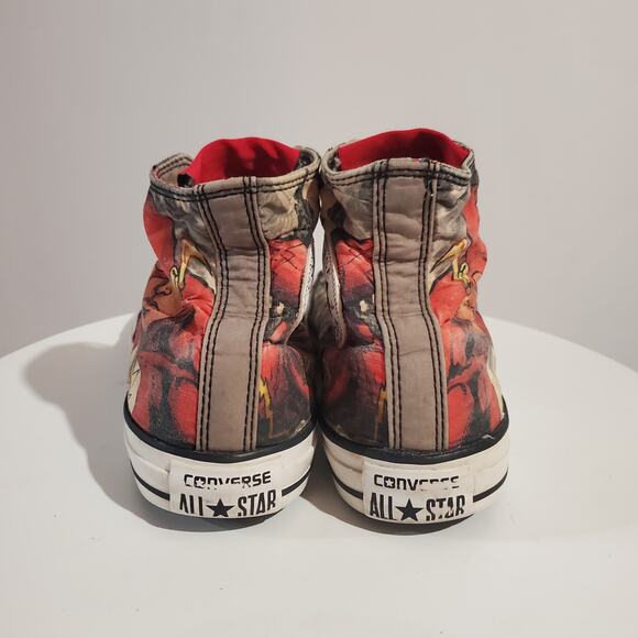 DC Comics X Converse All Stars The Flash Chuck Taylor High Top Sneakers M 6 W 8 - Picture 5 of 13